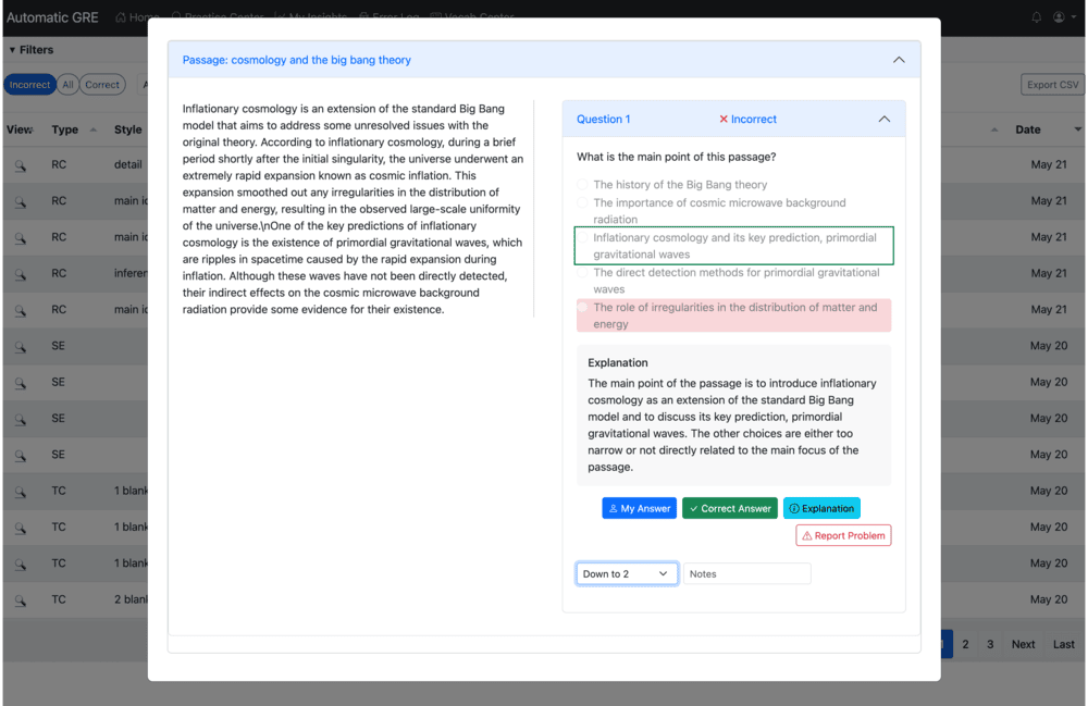 Error Log Screenshot
